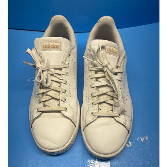 Adidas Women's Size 9 Cloudfoam Comfort Advantage Shoes White Rose Gold - Picture 9 of 10